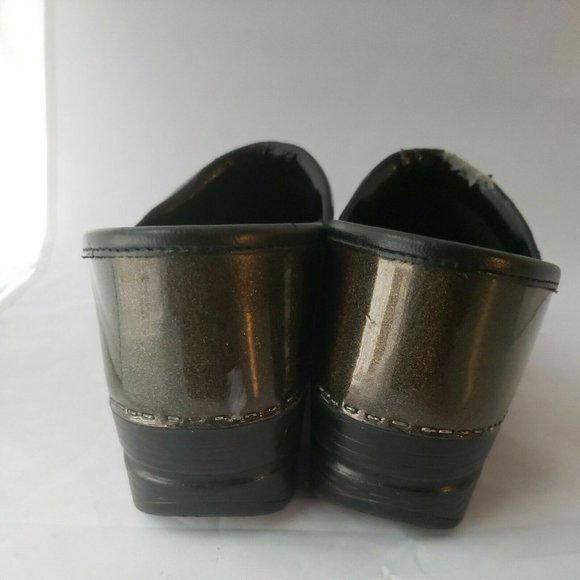 -Women's Dansko  Clogs Shoes Size 36 Metallic Green Leather - Picture 5 of 6